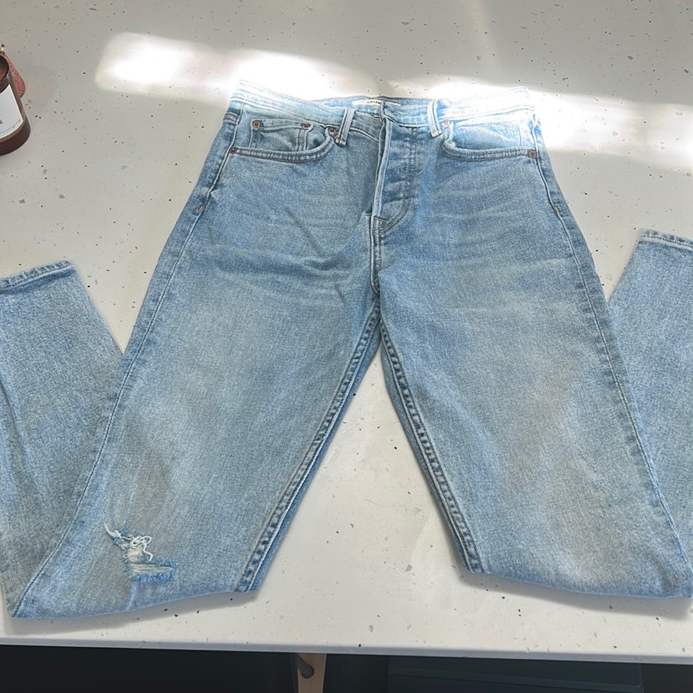 GRLFRND Karolinela high waisted straight leg jeans
